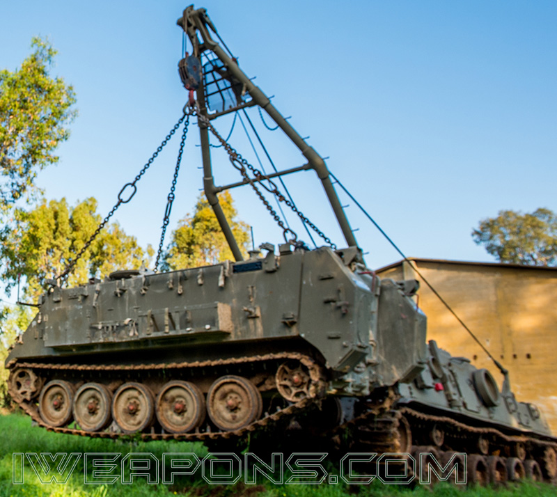 IDF M88 Recovery Vehicles Lifting M113 APC