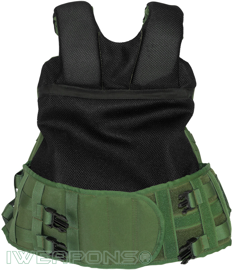 IWEAPONS® MOLLE Bulletproof Vest with Neck Protection and Body Armor Plate  Pockets – IWEAPONS®