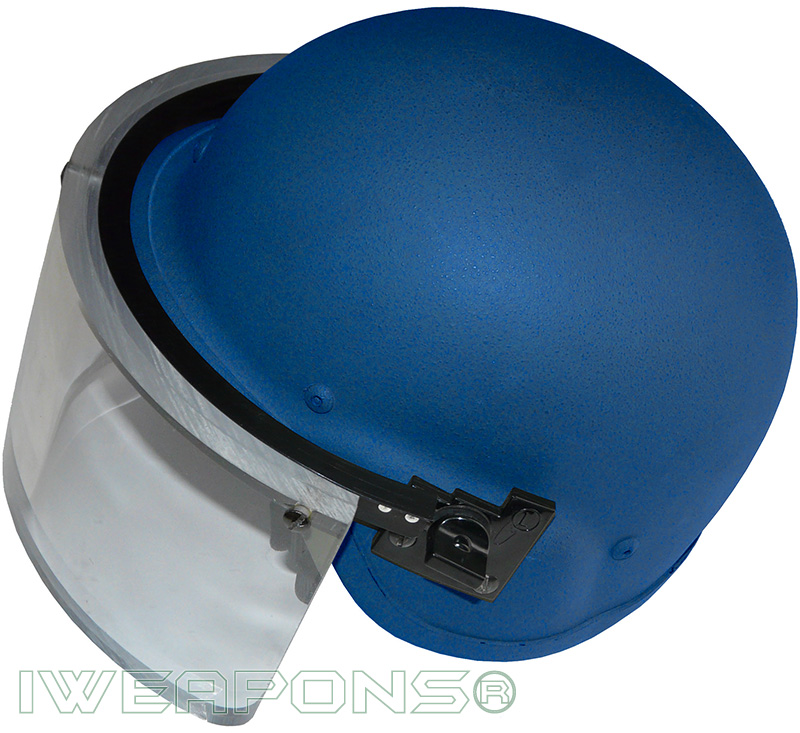 IWEAPONS® IDF Bulletproof Helmet with Ballistic Visor IIIA / 3A – Blue ...