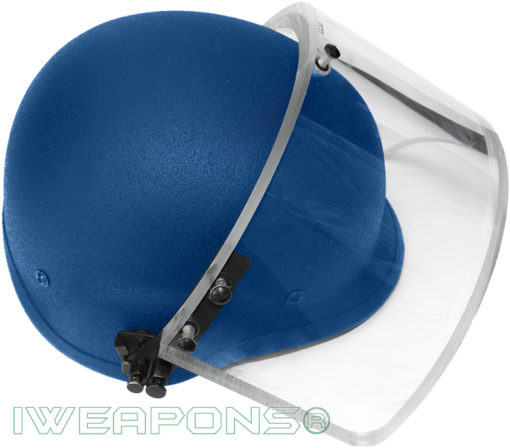 IWEAPONS® Ballistic Bulletproof Helmet with Visor IIIA - Blue