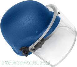 IWEAPONS® Ballistic Bulletproof Helmet with Visor IIIA - Blue