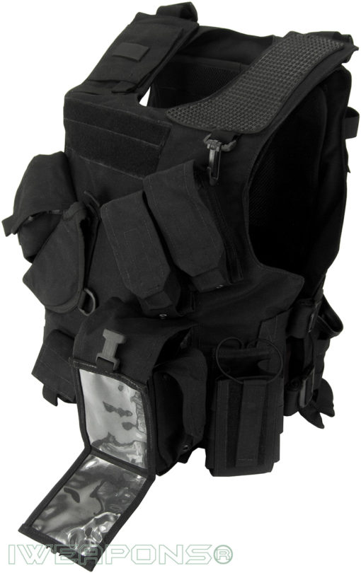 IWEAPONS® Combat Bulletproof Vest - Holster Model - Black - Left Hand