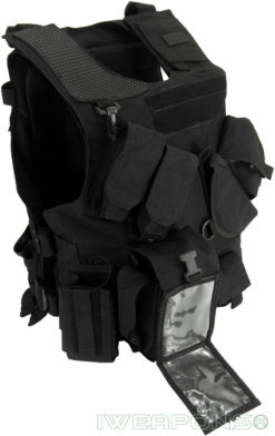 IWEAPONS® Combat Bulletproof Vest - Holster Model - Black - Right Hand