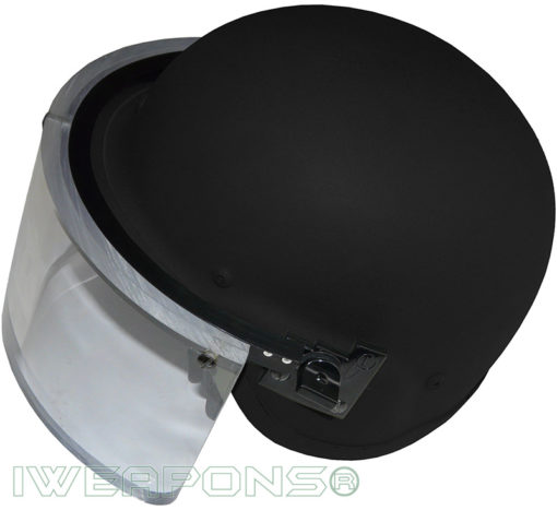 IWEAPONS® IDF Bulletproof Helmet with Ballistic Visor IIIA - Black