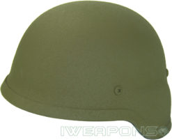 IWEAPONS® Steel Bulletproof Helmet - Green