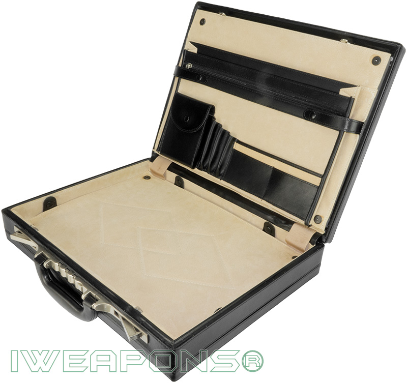 IWEAPONS® Leather Bulletproof Briefcase IIIA / 3A – IWEAPONS®