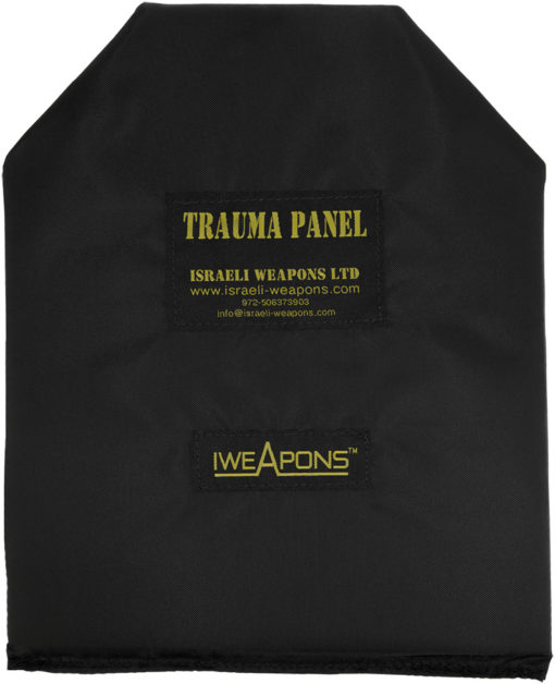 IWEAPONS® Anti-Trauma 10x12" Shooters Cut SAPI Shape Panel for Bulletproof Vest