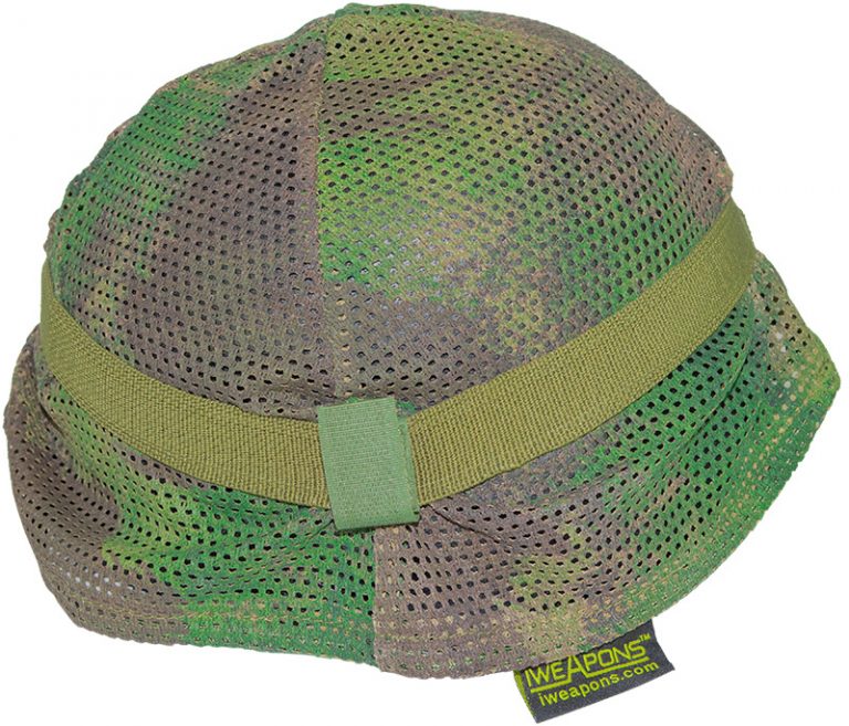 IWEAPONS® Camouflage Helmet Cover with Elastic Green Strap IWEAPONS®