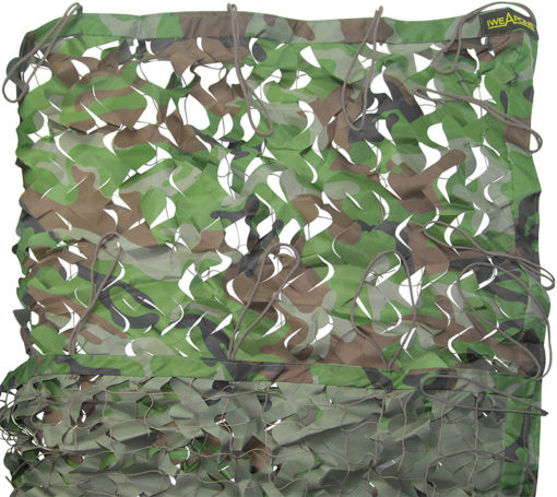 IWEAPONS® Woodland Camouflage Mesh Netting - 10x5ft