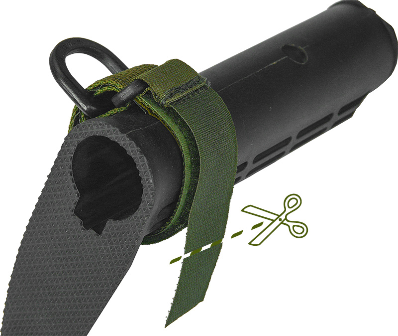 IWEAPONS® Wide Velcro Sling Adapter for Handguard – Green – IWEAPONS®