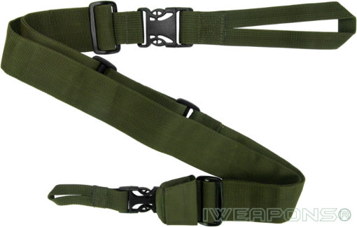 IWEAPONS® IDF 3-Point Rifle Sling Quick Release Gun Sling - Green