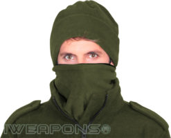 IWEAPONS® Reversible Fleece Neck Warmer - Green/Black