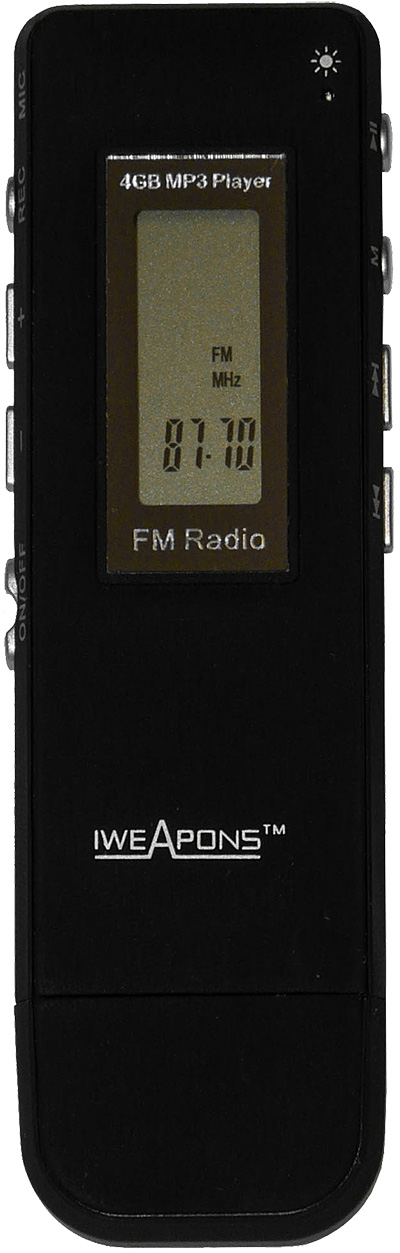 IWEAPONS® Voice Recorder with MP3 Player