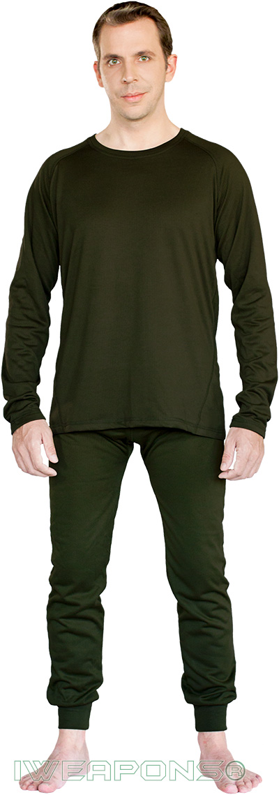 IWEAPONS® Men's Thermal Underwear Top & Bottom Set - Green