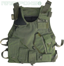 IWEAPONS® Israeli Army Green Military Vest with Holster