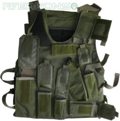 IWEAPONS® Israeli Army Green Military Vest with Holster