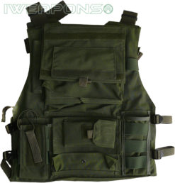 IWEAPONS® Israeli Military Green Vest Back with Backpack