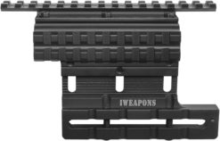 IWEAPONS® AK & Saiga Adjustable Dual Picatinny Rail Scope Side Mount