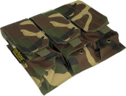 IWEAPONS® MOLLE Camouflage Triple Rifle Mag Pouch