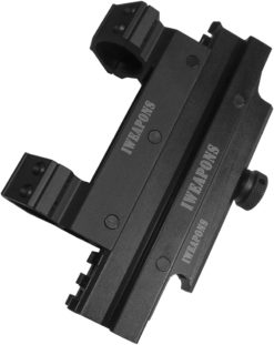 IWEAPONS® Picatinny Scope Mount with Riser on Carry Handle Mount