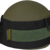 IWEAPONS® Black Elastic Commander Cover with Green Strap for Helmet