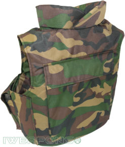 IWEAPONS® Delta Camo Bulletproof Vest IIIA with 2 Mag Pouches