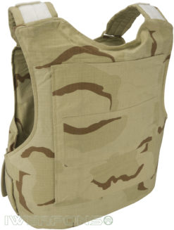IWEAPONS® Desert Camo Tactical Bulletproof Vest with Modular Velcro System