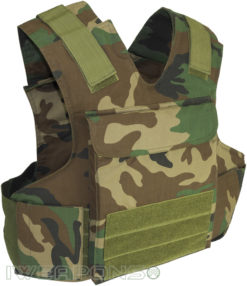 IWEAPONS® Raptor Camouflage Bulletproof Vest IIIA with Armored Plates
