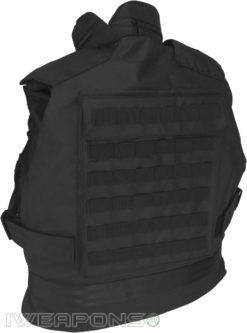IWEAPONS® SWAT Tactical MOLLE Bullet Proof Vest with Neck & Shoulder Protection and Armor Plates