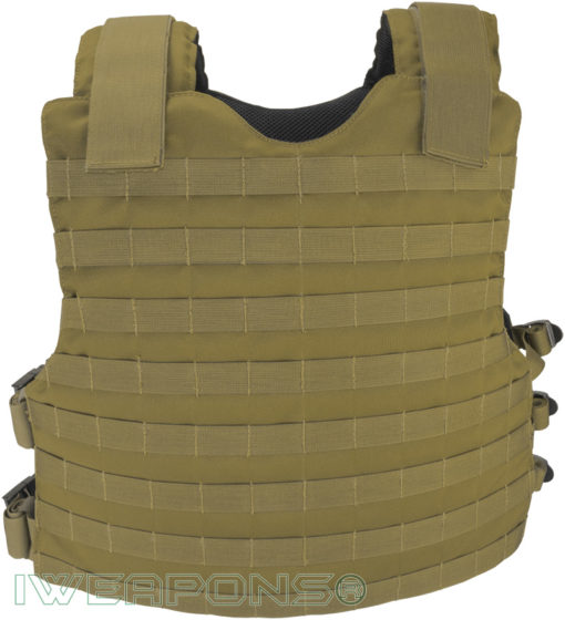 IWEAPONS® MOLLE Concealed Bulletproof Vest IIIA / 3A - Tan