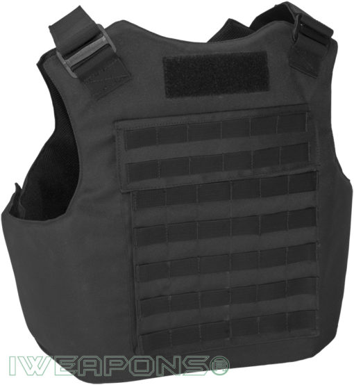 IWEAPONS® MOLLE External Bulletproof Vest IIIA / 3A with 25×30cm Pockets for Armor Plates and Groin Protection