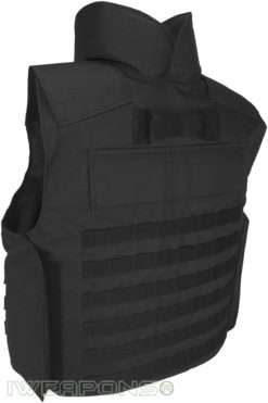 IWEAPONS® MOLLE Bulletproof Vest with Neck Protection and Body Armor Plate Pockets