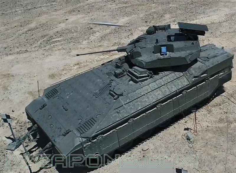 Namer APC with 30mm Unmanned Turret Armed with 2 Spike (Gil) Anti-Tank Guided Missiles