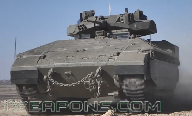 Namer APC with 30mm Unmanned Turret Armed with 2 Spike (Gil) Anti-Tank Guided Missiles