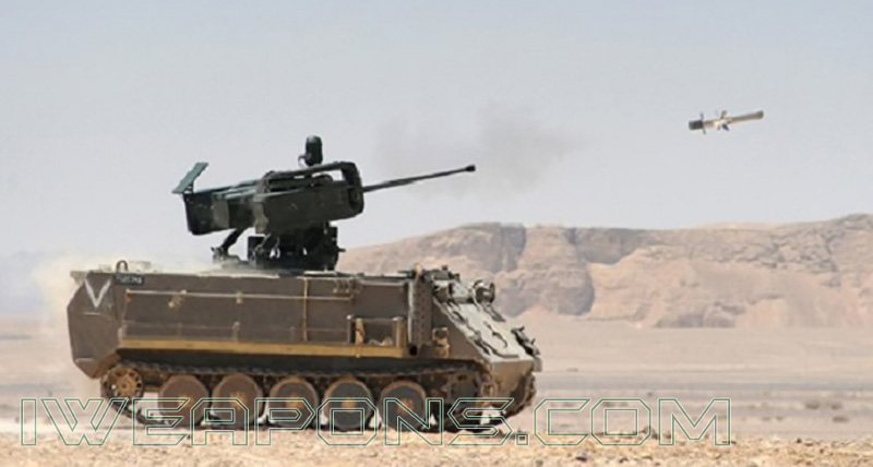 Rafael RCWS Unmanned Weapon Station on M113 APC with Spike LR Missiles